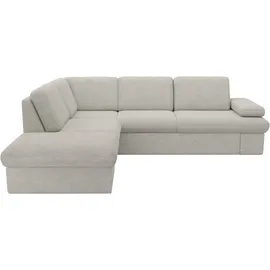 sit&more Ecksofa SIT & MORE "Moreno L-Form, B: 238 cm", beige (nature), B:238cm H:82cm T:202cm, 100% Polyester, Sofas, Ecksofa, mit Armteilverstellung, optional Bettfunktion