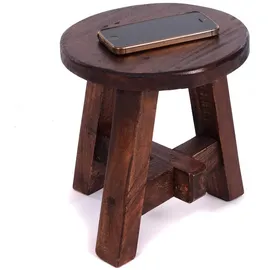 DESIGN DELIGHTS Hocker Holz 20 x 23 x 20 cm Hellbraun