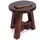 DESIGN DELIGHTS Hocker Holz 20 x 23 x 20 cm Hellbraun