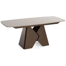 WFL GROUP Vanta 200 x 90 x 76 cm ausziehbar Beige/Grau