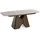 WFL GROUP Vanta 200 x 90 x 76 cm ausziehbar Beige/Grau