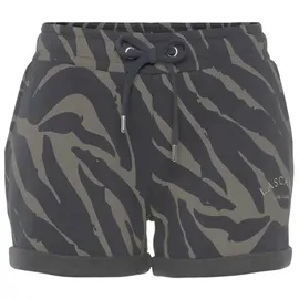LASCANA Relaxshorts Dunkelgrau/Taupe 36