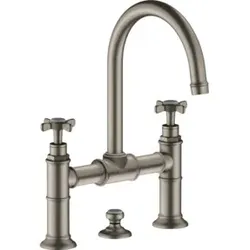 hansgrohe Zwei-Griff-Waschtischarmatur 220 Axor Montreux A 175mm, m Kreuz, ZugstAblGar, ED