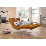 W.Schillig Relaxliege daily dreams Polyester 95 x 91 x 170 cm Gelb mit Kissen