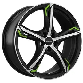 Ronal R62 8,0 x 19 5 x 112 ET50 Grün/Schwarz Matt