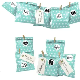 Frau Wundervoll DIY Adventskalender zum Befüllen 13x16,5cm