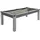 vente-unique Multifunktionstisch Billard & Tischtennis - 213 x 112 x 81,5 cm - Grau - BALTHAZAR