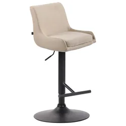 CLP Barhocker Club Stoff creme/schwarz