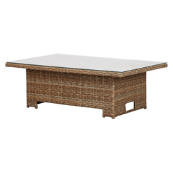 ebuy24 Gartentisch Gram Gartentisch 134 x 84 cm H 68/44, mit