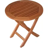 FRG Saigon Beistelltisch Ø 48 x 45 cm braun klappbar