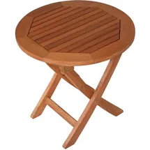 FRG Saigon Beistelltisch Ø 48 x 45 cm braun klappbar