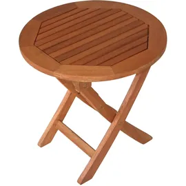 FRG Saigon Beistelltisch Ø 48 x 45 cm braun klappbar