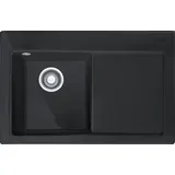 Franke Mythos MTK 611-78 links Einbauspüle keramik onyx Druckknopf 780 x 510 mm