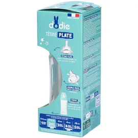Dodie Babyflasche, Antikolik Sensation+, Grün, Luft, 270 ml, 0-6 Monate, flacher Sauger, Fluss 2, klein
