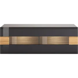 OTTO home Hängevitrine Toledo 131 x 37 x 45 cm Schwarz/Grau