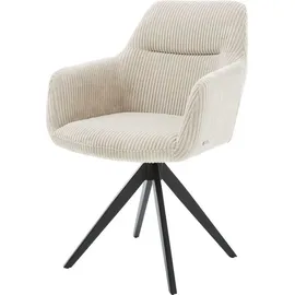 DeLife Polsterstuhl Pejo-Flex Kreuzgestell kantig Schwarz Taschenfederkern