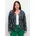 Sieh an Shirtjacke in marine-altrosa-bedruckt Gr 50