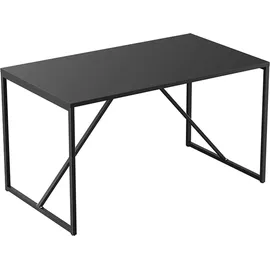 Oviala Rechteckiger Esstisch für 4 Personen aus schwarzem Stahl