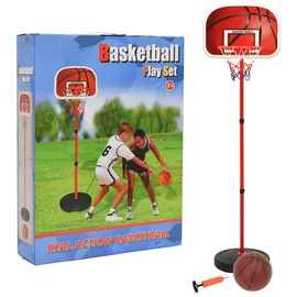 vidaXL Basketball Spiel-Set Verstellbar 160 cm Rot/Weiß/Blau/Schwarz
