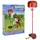 vidaXL Basketball Spiel-Set Verstellbar 160 cm Rot/Weiß/Blau/Schwarz