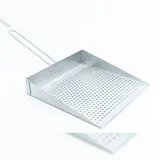 Hecht Grillplatte 24,5 x 25,5 cm Edelstahl weiß