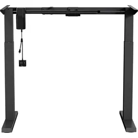 Ergo Office Sitz-Steh-Schreibtisch Tischgestell Elektrisch Höhenverstellbarer Schreibtisch max. Höhe 123 cm Touchpanel Bürotisch bis 70kg ohne Tischplatte Schwarz