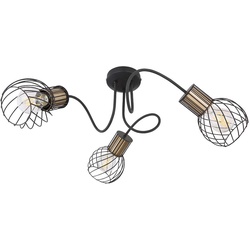 Retro Decken Spot Rondell Strahler Lampe Käfig Design Leuchte Schlaf Zimmer Beleuchtung