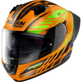 Nolan N60-6 Sport Hotfoot Helm, schwarz-orange, Größe S