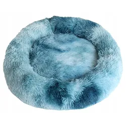 SNAPPY Haustierbett kuscheliger Donut blau S 50x50x15cm