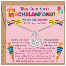 luxuskollektion Einhorn Kette Mädchen Einschulung Schulanfang