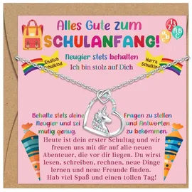 luxuskollektion Einhorn Kette Mädchen Einschulung Schulanfang