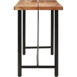 vidaXL Bartisch 180x70x107 cm Massivholz Akazie und Eisen