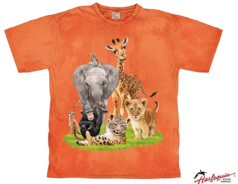 Harlequin African Babies Kinder T-Shirt