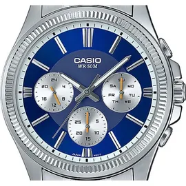 Casio Herrenuhr Multifunkion Stahl/Dunkelblau MTP-1375PD-2A1VEF