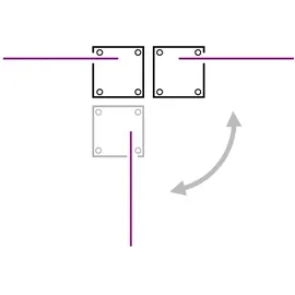 vidaXL Ausziehbare Seitenmarkise 1,4 x 10 m blau