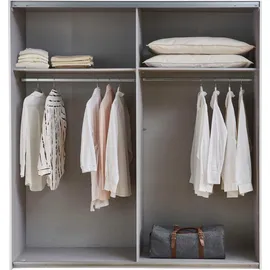 WIMEX Schwebetürenschrank Jork 180 x 208 x 65 cm Weiß/Grau