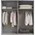 WIMEX Schwebetürenschrank Jork 180 x 208 x 65 cm Weiß/Grau