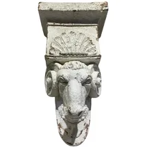Hti-Living Apollon Wandkonsole 20 x 34 x 63 cm grau/weiß
