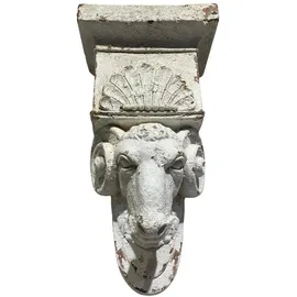 Hti-Living Apollon Wandkonsole 20 x 34 x 63 cm grau/weiß