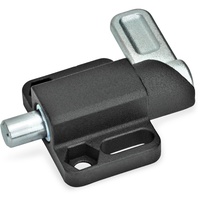 Ganter norm Ganter Normelemente GN 722.3-8-20-R-SW Federriegel, schwarz, Rastkurve