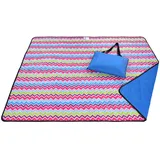 Roebury Outdoor Picknickdecke für die Ganze Familie 180 x 140 cm - Wärmeisoliert & Wasserresistent mit Tragegriff. Campingdecke Stranddecke Reisedecke für Jeden Untergrund