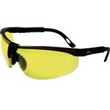 protectionworld 2012008 Schutzbrille inkl. UV-Schutz Schwarz, Rot EN 166-1 DIN 166-1