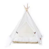 little dove Hundematte Haustier Tipi und Hunde Tipi Zelt,mit Matraze 50 cm