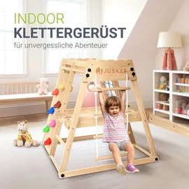 Juskys Klettergerüst Mini für Kinder Holz Natur