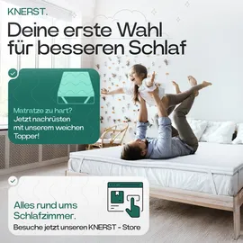 knerst Matratzentopper 5 cm Höhe 90 x 200 cm weiß