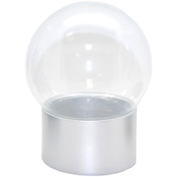 Snowglobe-for-you Schneekugel Schneekugel Bastelset Glas 100 mm breit silber rund