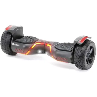 ROBWAY X2 Offroad-Hoverboard fürs Gelände, Erwachsene und Kinder, 8,5 Zoll, App, Bluetooth, 700 Watt (Schwarz Matt, Offroad)