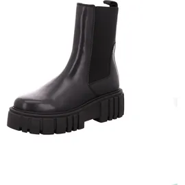 Marc O'Polo Christel Chelsea-Boot aus Rindleder mit profilierter Bulky-Sohle - schwarz, Größe 40 EU