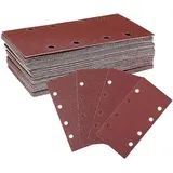 WorkPro Schleifpapier Set 100 Stück Körnung 40/60/80/120 8 Löcher