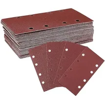 WorkPro Schleifpapier Set 100 Stück Körnung 40/60/80/120 8 Löcher